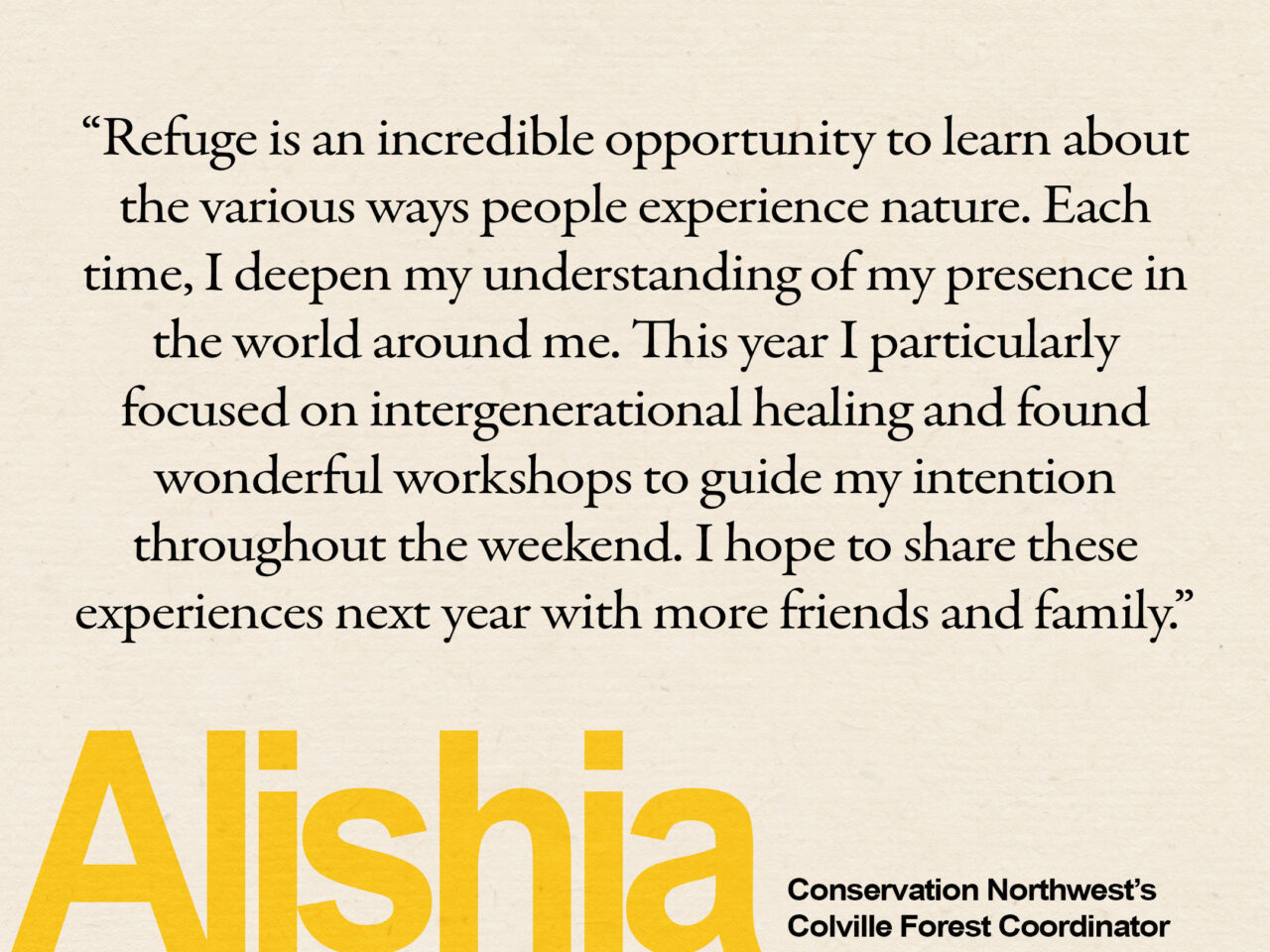 Alishia's quote